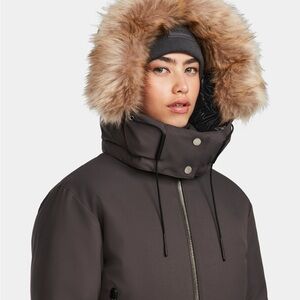RUDSAK Dark Brown Puffer with Fur Hood